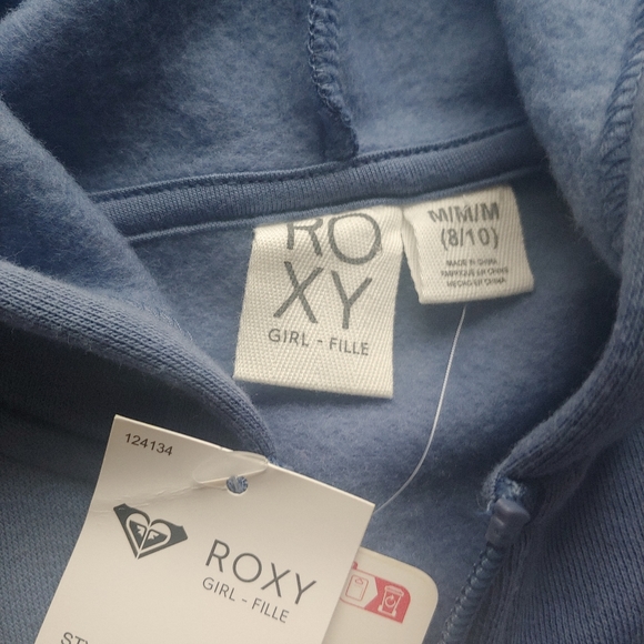 ROXY NEW girls Full Zip hooded Jacket - Picture 8 of 9